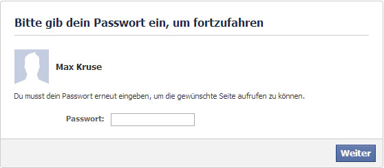 Schritt 1 - Löschen eines Facebook Accounts