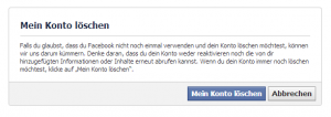 Bestätigung der Löschung